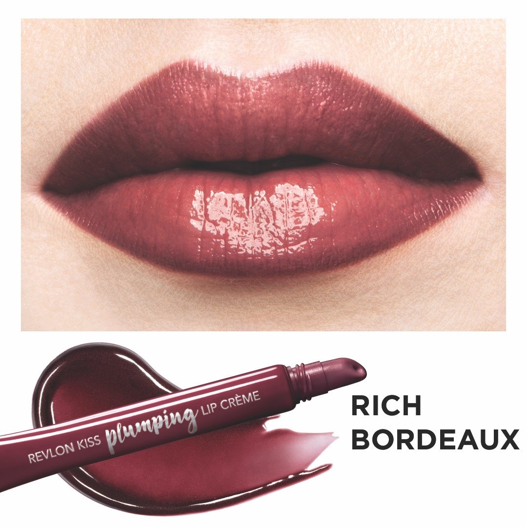 REVLON Kiss Plumping Lip Creme, Rich Bordeaux Beauty & Personal Care REVLON