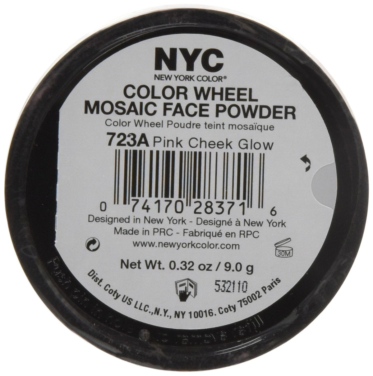 New York Color Wheel Mosaic Face Powder, Pink Cheek Glow, 0.32 Ounce Beauty & Personal Care NYC