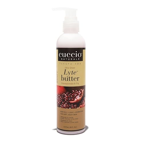 Cuccio Naturale Lyte Ultra-Sheer Body Butter - Replenishing Scented Moisturizer Cream - Deep Hydration To Repair Dry Skin - All Natural, Cruelty-Free Beauty & Personal Care Cuccio