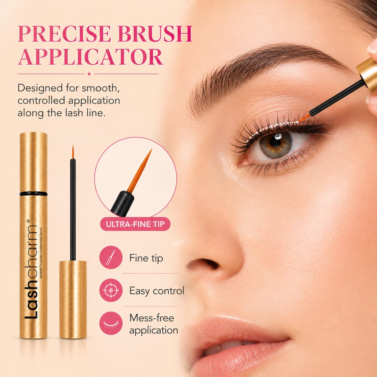 MAVENI Lash Enhancing Serum, Eyelash Conditioning Serum for Longer-Looking, Fuller-Looking Lashes, Daily Lash Care for Thin, Sparse & Fragile Lashes Beauty & Personal Care MAVENI
