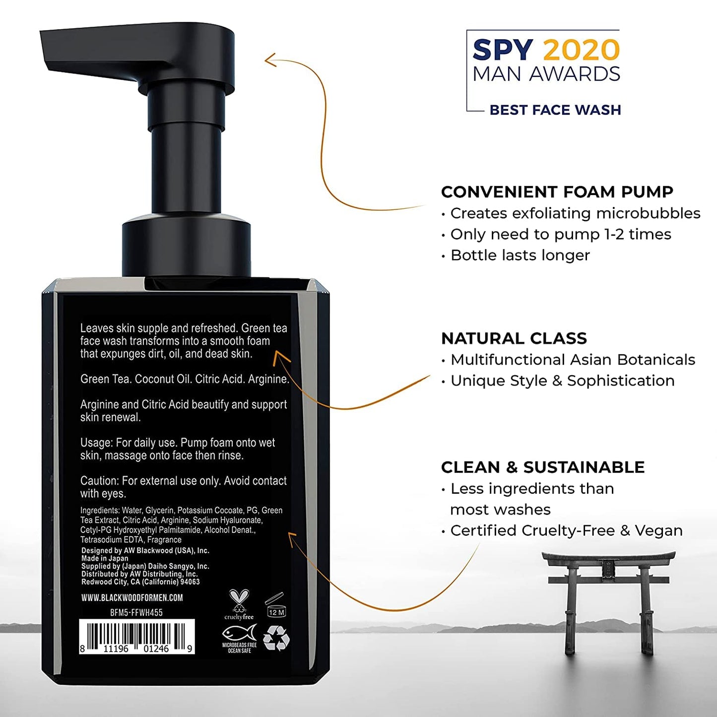 BLACKWOOD FOR MEN Hydro Cleanse Complete Set including Scalp Massager, Hydroblast Shampoo, Hydroblast Conditioner, Pure Moisture Body Wash, & BioFuse Beauty & Personal Care Blackwood For Men