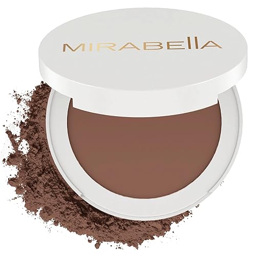 MIRABELLA - Invincible for All Pure Press Foundation, HD-Finish Pressed Powder, Buildable Mineral Pressed Powder Compact with Jojoba & Triglyceride Beauty & Personal Care Mirabella