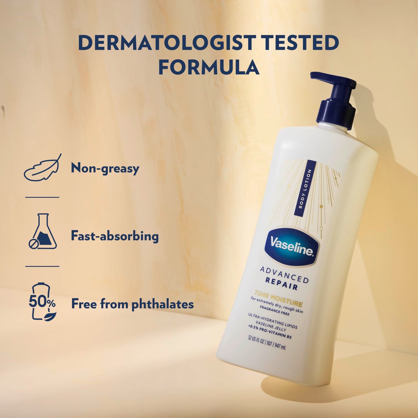 Vaseline Intensive Care Body Lotion Advanced Repair Unscented for Dry Skin Lotion Made with Ultra-Hydrating Lipids + Vaseline Jelly to Repair Beauty & Personal Care Vaseline