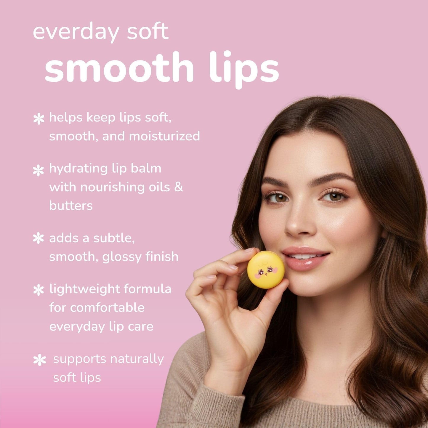 The Crème Shop Bubble Mates Macaron Lip Balm - Korean Lip Butter Balm Formulated with Hyaluronic Acid and Murumuru Butter for Moisturized, Smooth Lips Beauty & Personal Care The Crème Shop