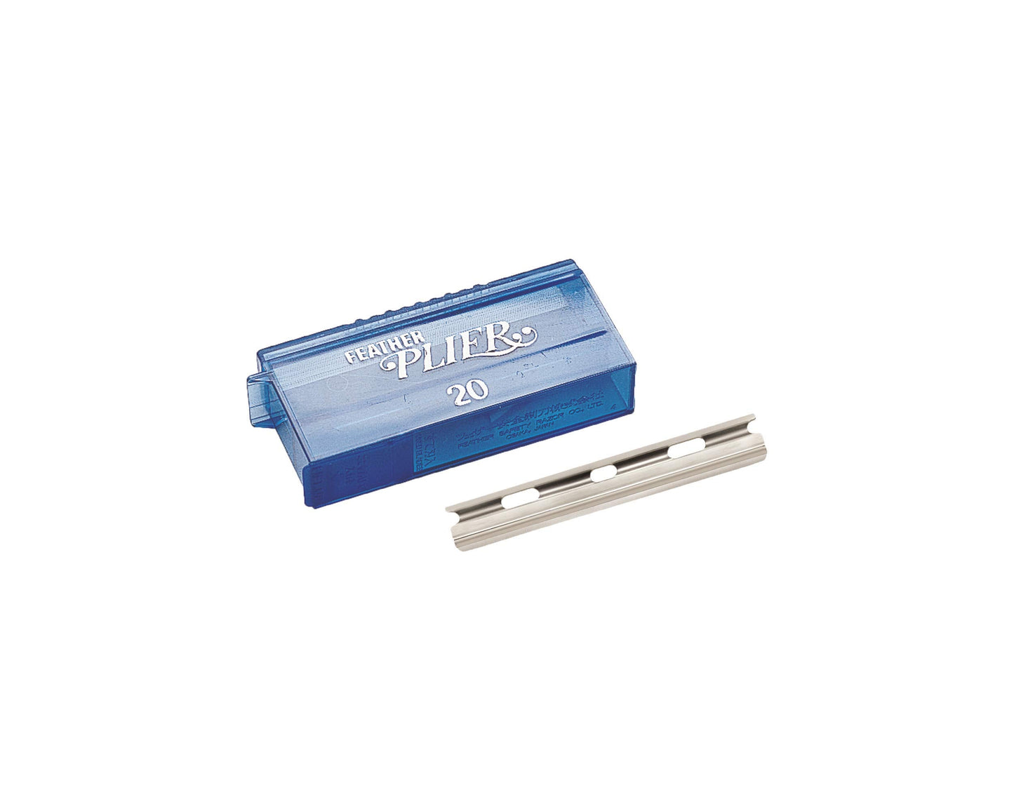 Feather Plier Hair Razor Blades - Hair Straight Razor Blade Refills for Hair Cutting - For Men, Women & Barbers - Made in Japan (2 Pack of 20) Beauty and Personal Care Feather