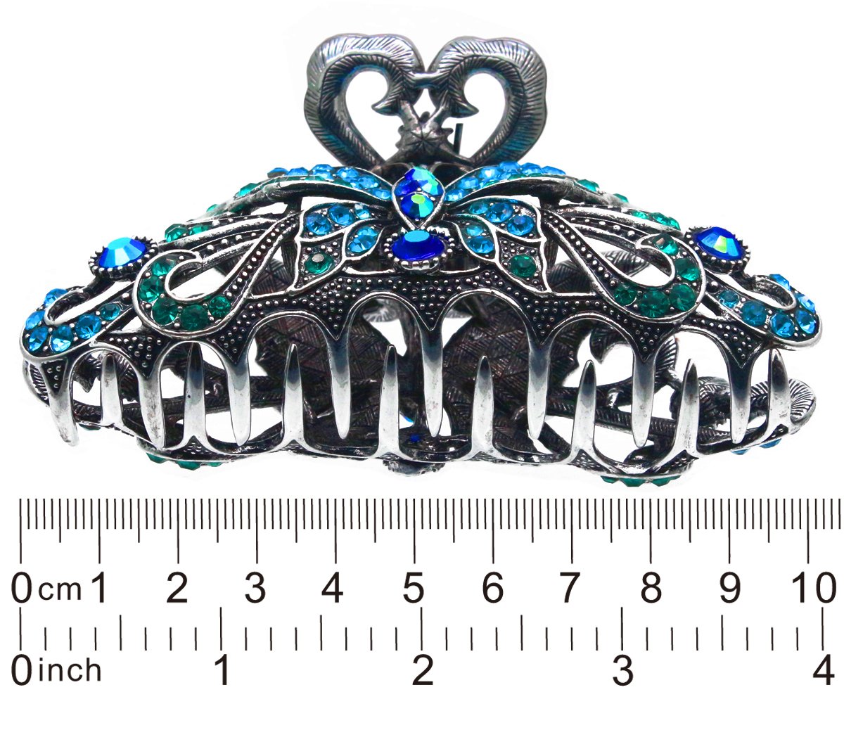 Fashion & Lifestyle Large Metal Alloy Hair Claw Jaw Clip for Women and Girls - Pretty Strong Clamp Non-Slip Barrette Hair Updo Grip Bath Accessories Beauty & Personal Care Fashion & Lifestyle