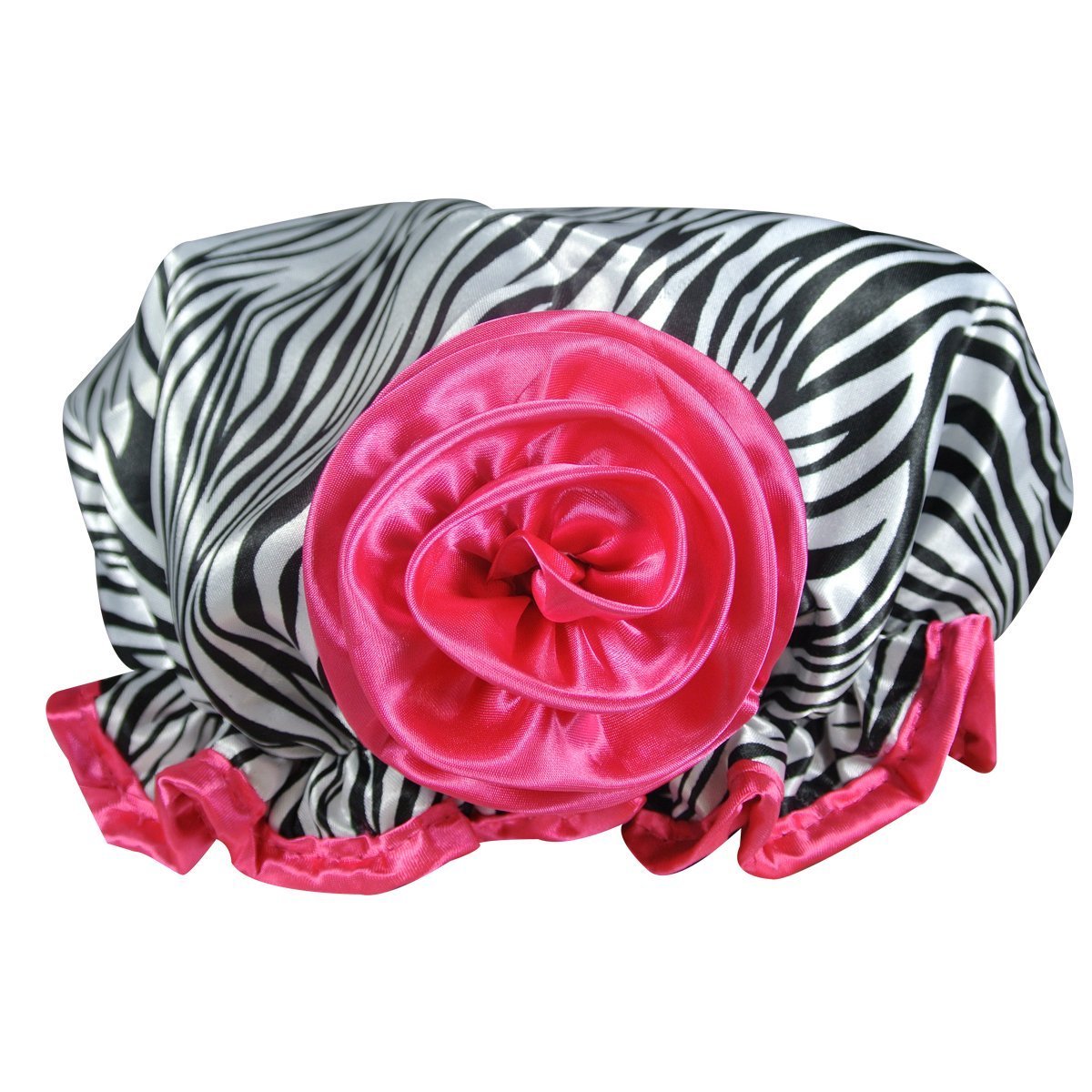 Kella Milla Stylish Satin Shower Cap - Zebra Beauty & Personal Care Kella Milla