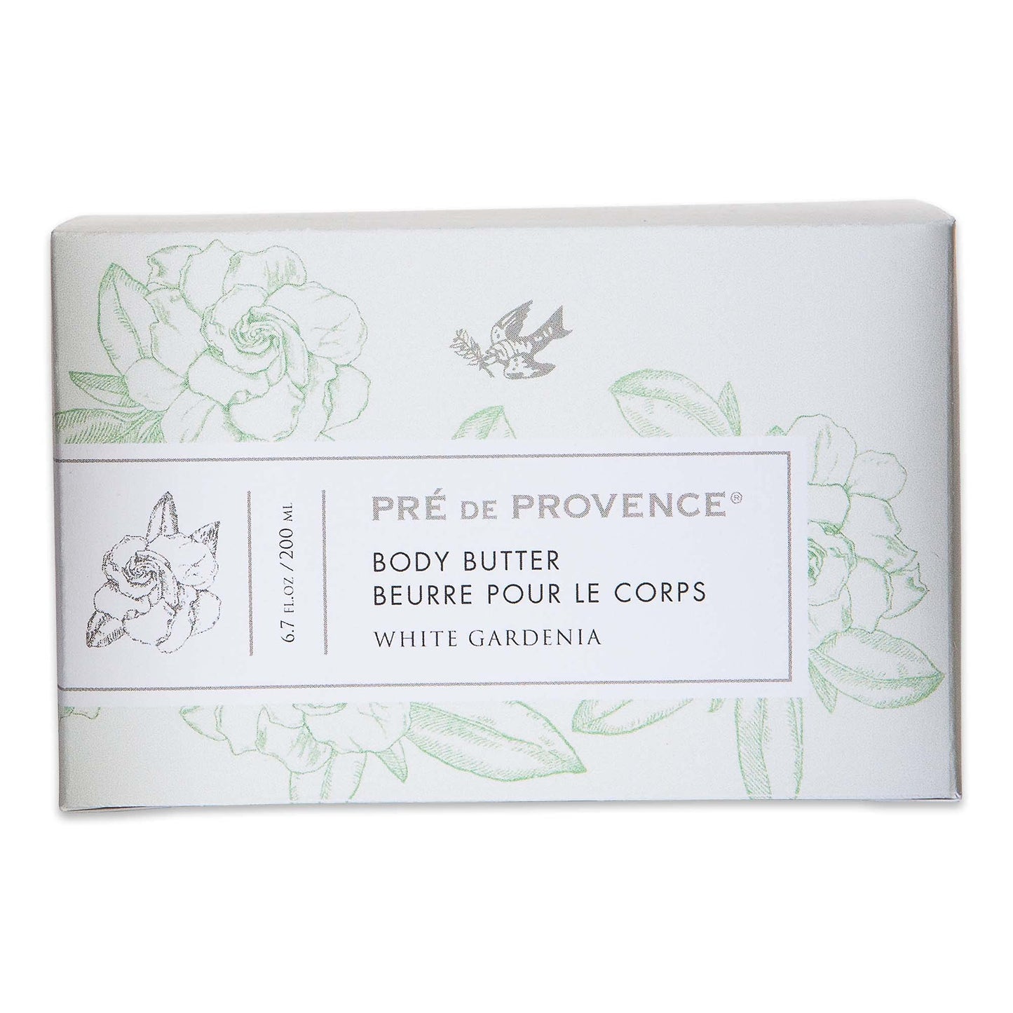 Pre de Provence Collection Shea Butter Enriched Body Butter Soothing & Hydrating Emollient Cream Body Moisturizer for Women, 6.7 Fl Oz, White Gardenia Beauty & Personal Care Pre de Provence