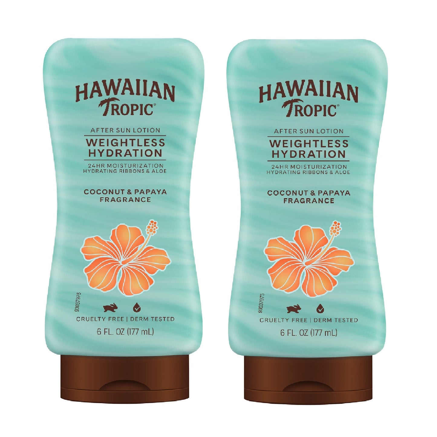 Hawaiian Tropic Weightless Hydration After Sun Lotion with Aloe, 6Fl Oz Twin Pack, Hawaiian Tropic Lotion, Moisturizing Lotion, After Sun Care, After Beauty & Personal Care Hawaiian Tropic
