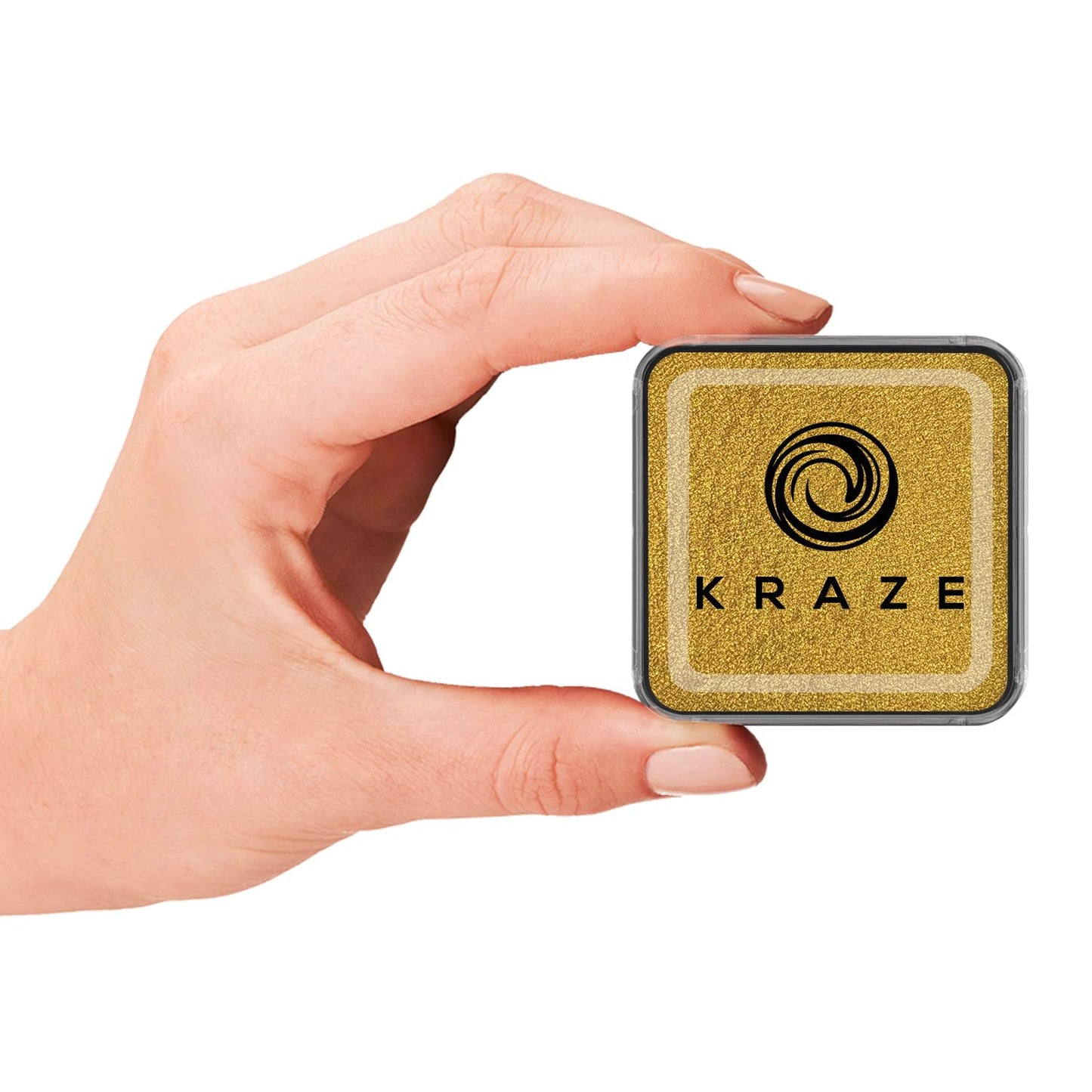 Kraze FX Square - Metallic Gold Face Paint (50 gm) - Hypoallergenic, Non-Toxic, Water Activated Professional Face & Body Painting Makeup Supplies Beauty & Personal Care Kraze FX