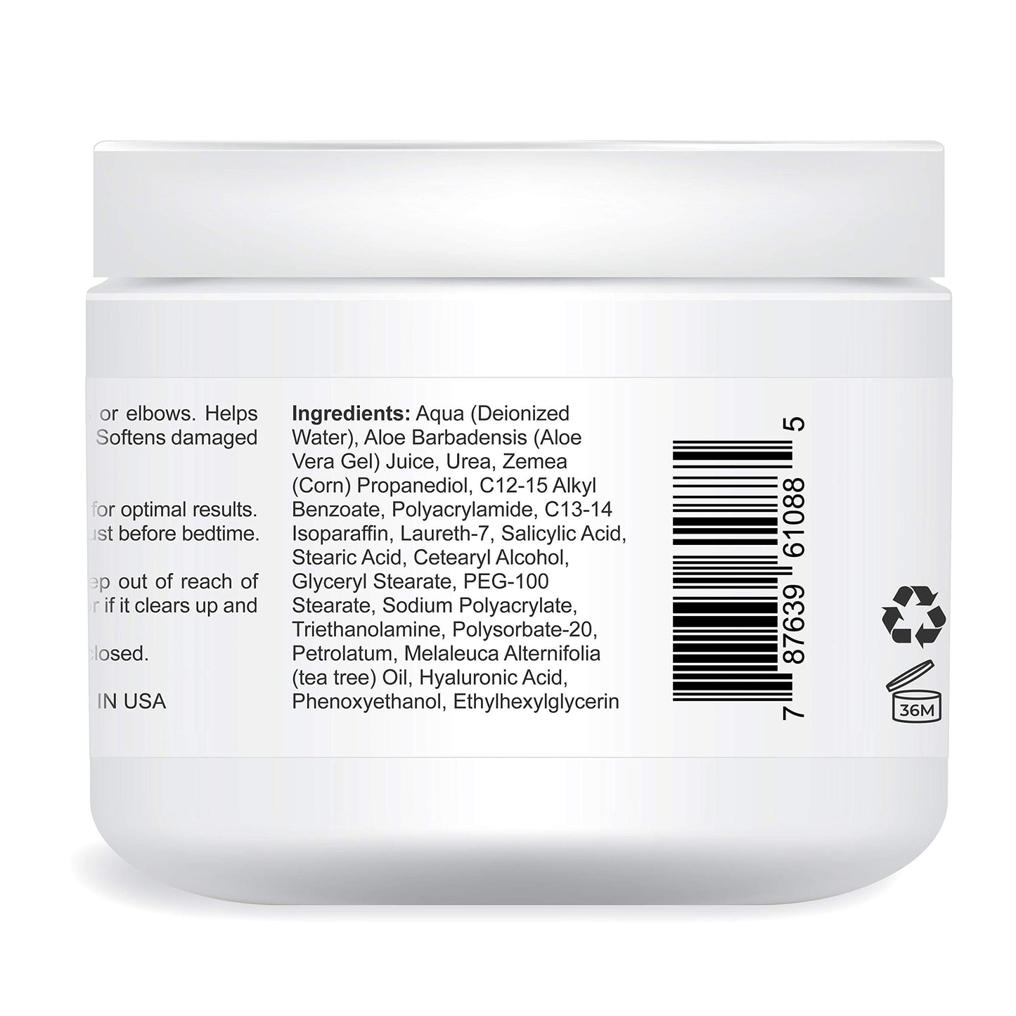 UREA LABS | 42% Urea Cream - Tea Tree Oil & Aloe Vera-Infused Foot & Skin Repair | Deep Hydration & Natural Exfoliation for Cracked Heels, Dry Feet Beauty & Personal Care UREA LABS