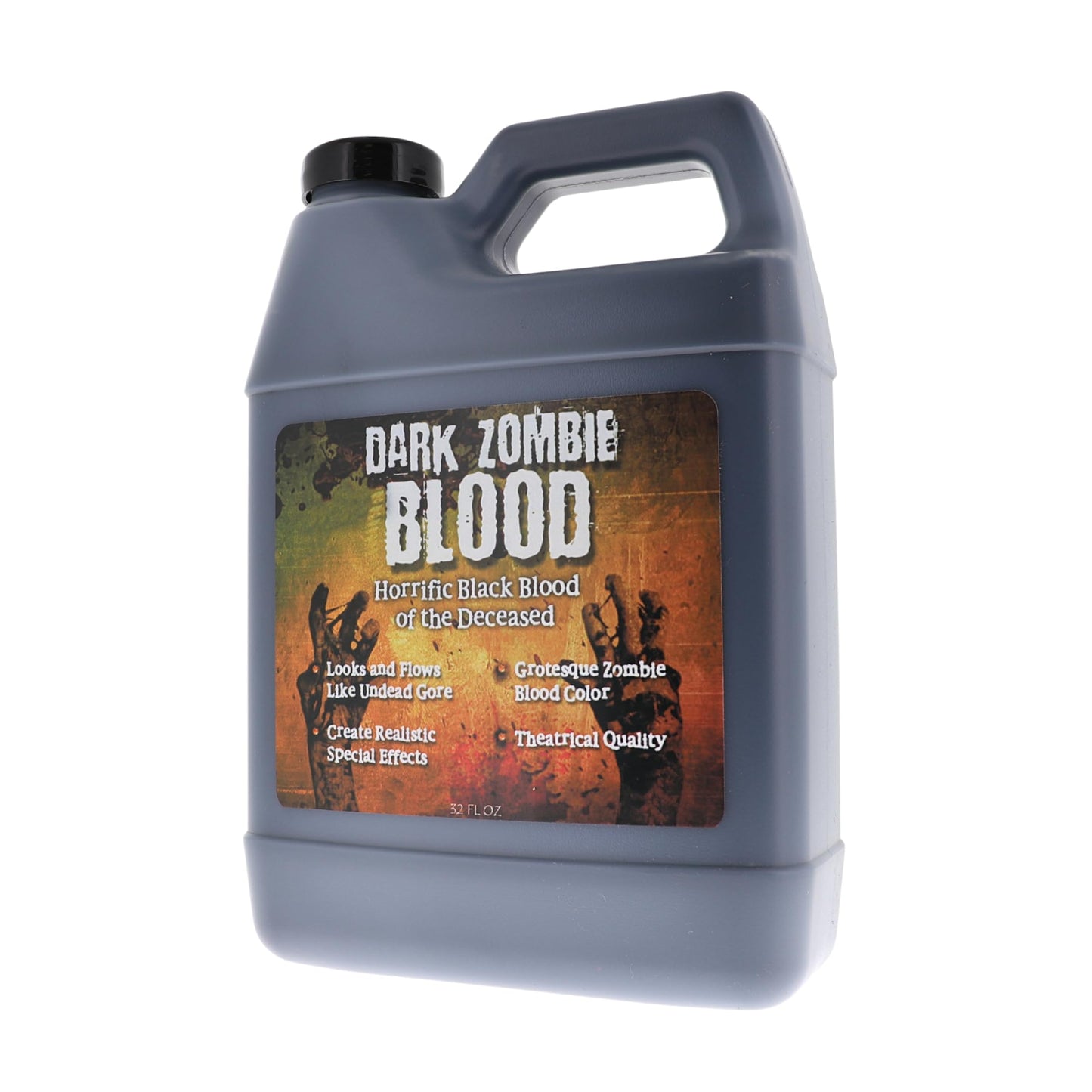 Dark Zombie Blood - 32 fl oz Bottle Ultra-Realistic Black Fake Blood for Halloween, Cosplay, Horror Makeup & SFX - Washable, Long-Lasting Formula Beauty & Personal Care TOXIX