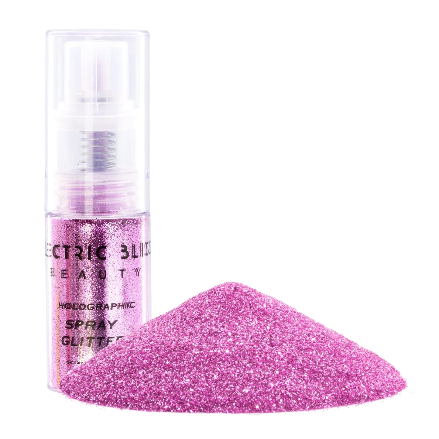 Pink Holographic Glitter - 30g Loose Glitter Spray - Face, Hair, Eye and Body Glitter for Women. Rave and Festival Accessories Beauty & Personal Care Electric Bliss Beauty
