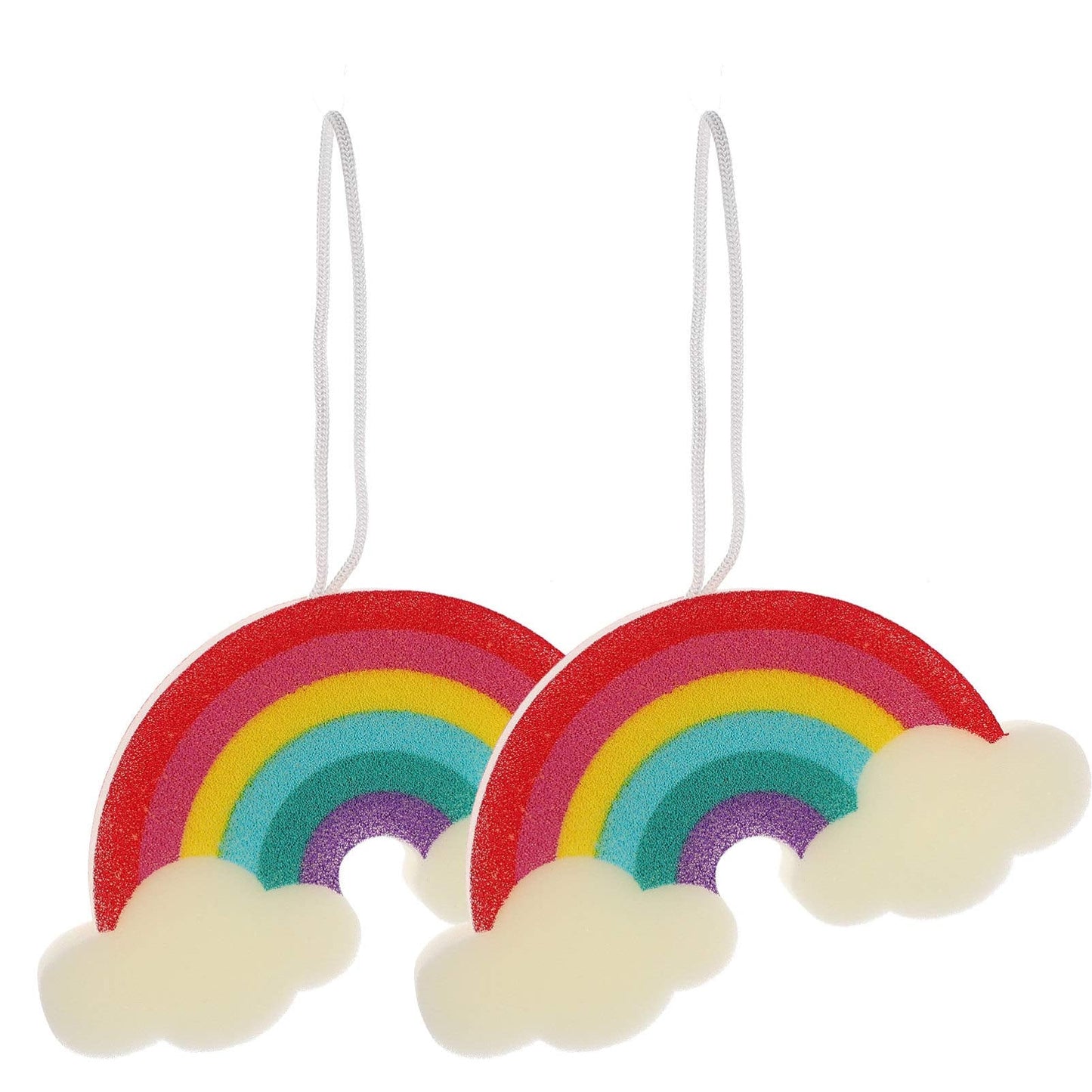 Uonlytech 2pcs Children Bath Sponge Colorful Bath Sponge Rainbow Shower Sponge for Baby Kids Toddles Infants Beauty and Personal Care Uonlytech