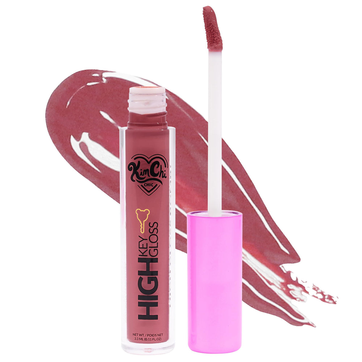 KimChiChic Beauty High Key Gloss, High-Shine Lip Gloss, Non-Sticky Lipgloss