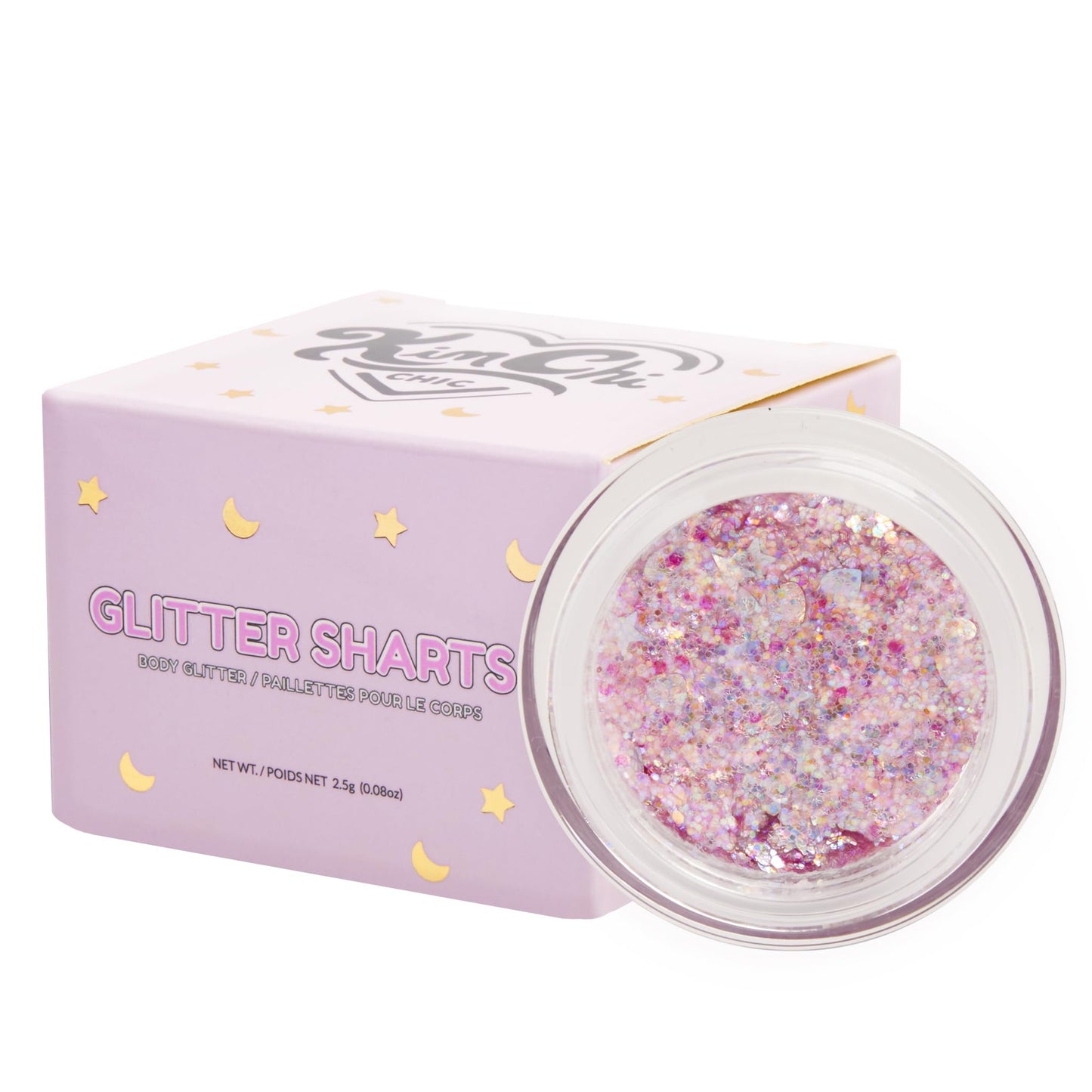 KimChiChic Beauty Glitter Sharts, Chunky Face & Body Glitter, Multi-Use for Hair, Cheeks & Collarbone, Adds Bold, Sparkling Shine, Super Bloom, 2.5g Beauty & Personal Care Kimchi Chic