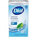 Dial Antibacterial Bar Soap, Refresh & Renew, Spring Water, 4 Oz, 8 Bars Beauty & Personal Care Dial