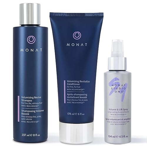 MONAT Revive Volumizing System - Hair Volume Enhancer Set with Revive Shampoo Volumizing Conditioner & Volume And Lift Spray Beauty & Personal Care MONAT
