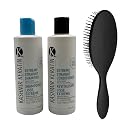 Bundle 3 Items: Extreme Straight Keratin Shampoo 8 oz, Extreme Straight Keratin Conditioner 8oz and Paddle Brush, Frizz Free & Control, Sulfate Free Beauty & Personal Care Belle of Hope Mara Ray