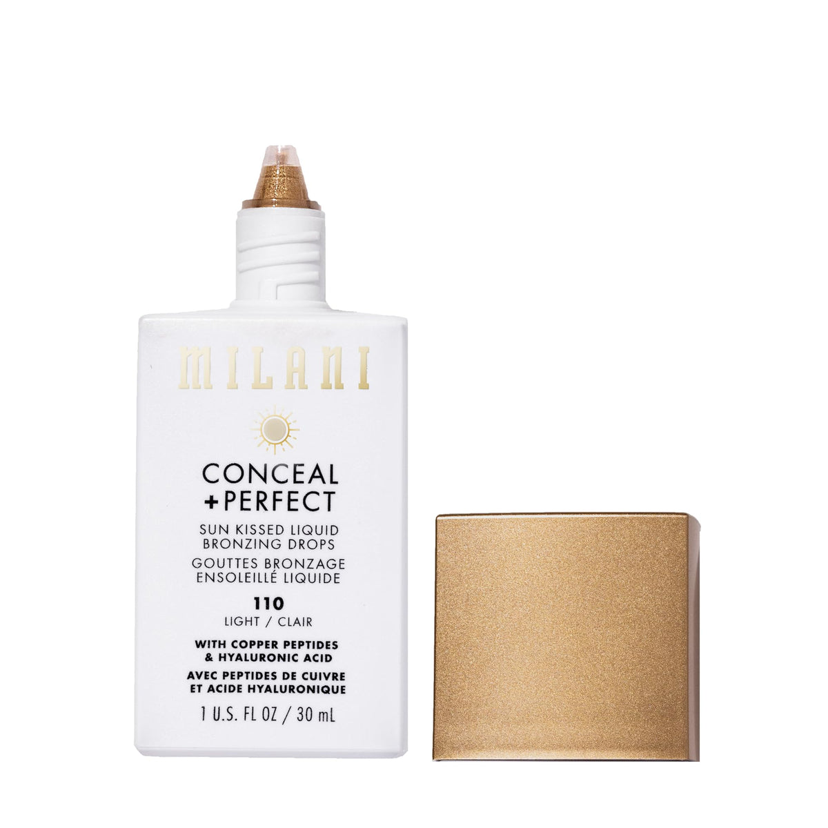 Milani Conceal + Perfect Sun Kissed Liquid Bronzing Drops - Light