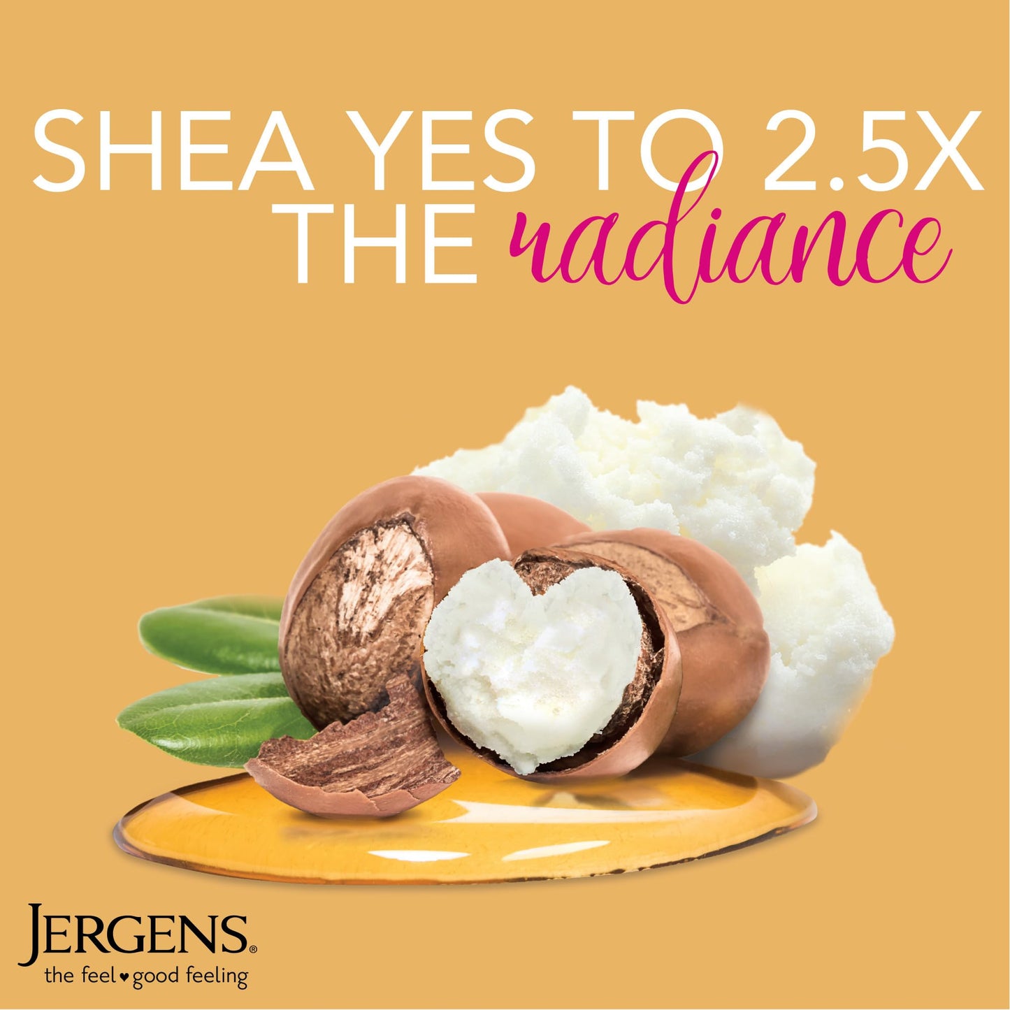 Jergens Shea Butter Hand and Body Lotion, Deep Conditioning Moisturizer, 3X More Radiant Skin, with Pure Shea Butter, Dermatologist Tested, 26.5 Oz Beauty & Personal Care Jergens