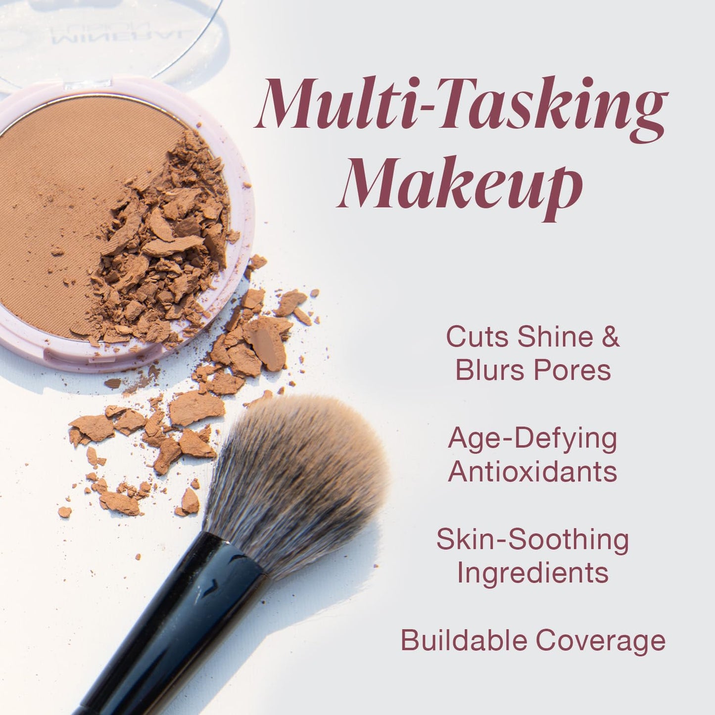 Mineral Fusion Pressed Powder Foundation, Olive 3 - Med Skin w/Greenish Undertones, Age Defying Foundation Makeup with Matte Finish, Talc Free Face Beauty & Personal Care Mineral Fusion