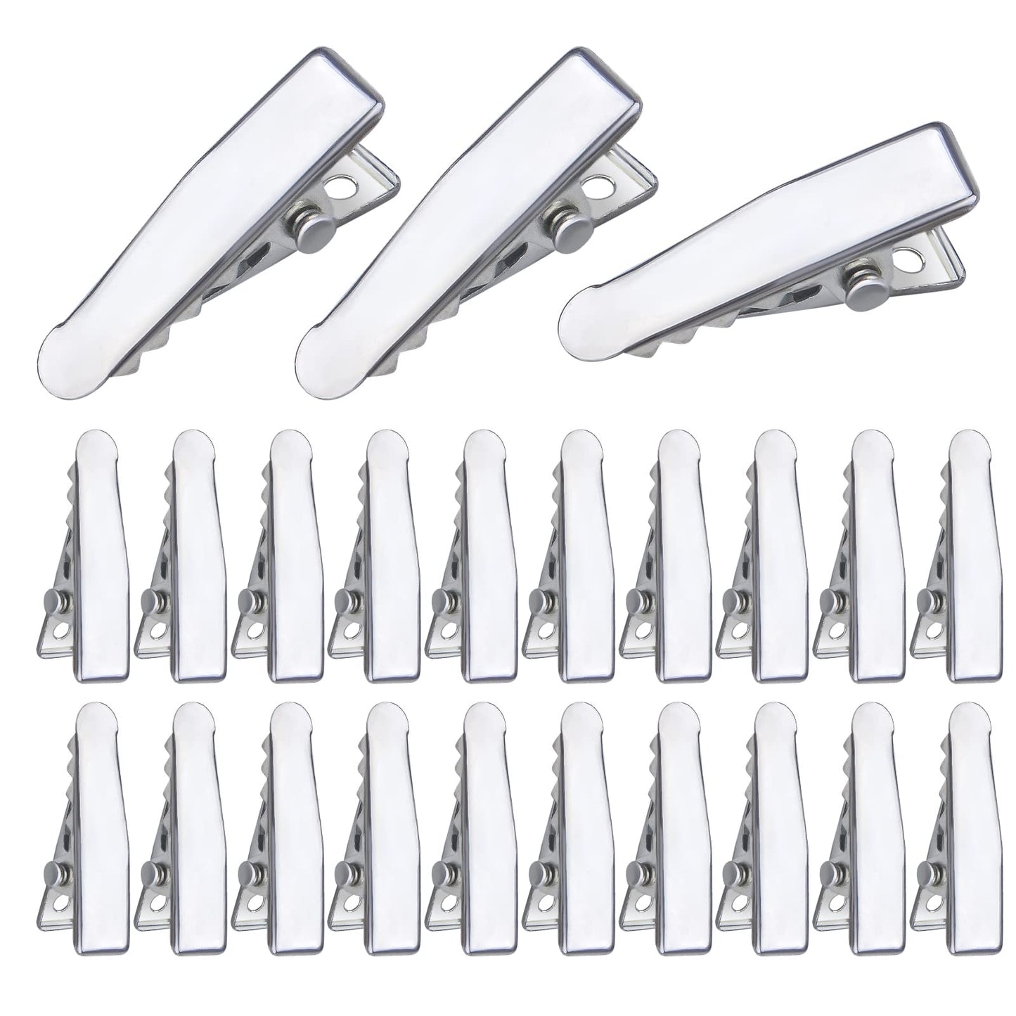 100pcs Alligator Duckbill Hair Clips Metal Single Prong Hair Clip Hairpins Teeth Bows Professional Sectioning Clips DIY Hair Accessories for Women Beauty & Personal Care Aylifu