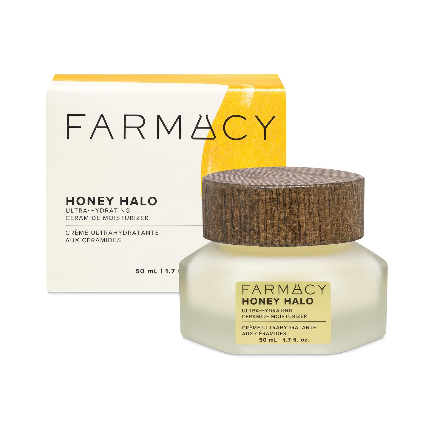 Farmacy Ceramide Face Moisturizer - Honey Halo Hydrating Facial Moisturizer for Dry Skin - Plumps, Soothes + Restores Skin with Potent Ceramides + Beauty & Personal Care Farmacy