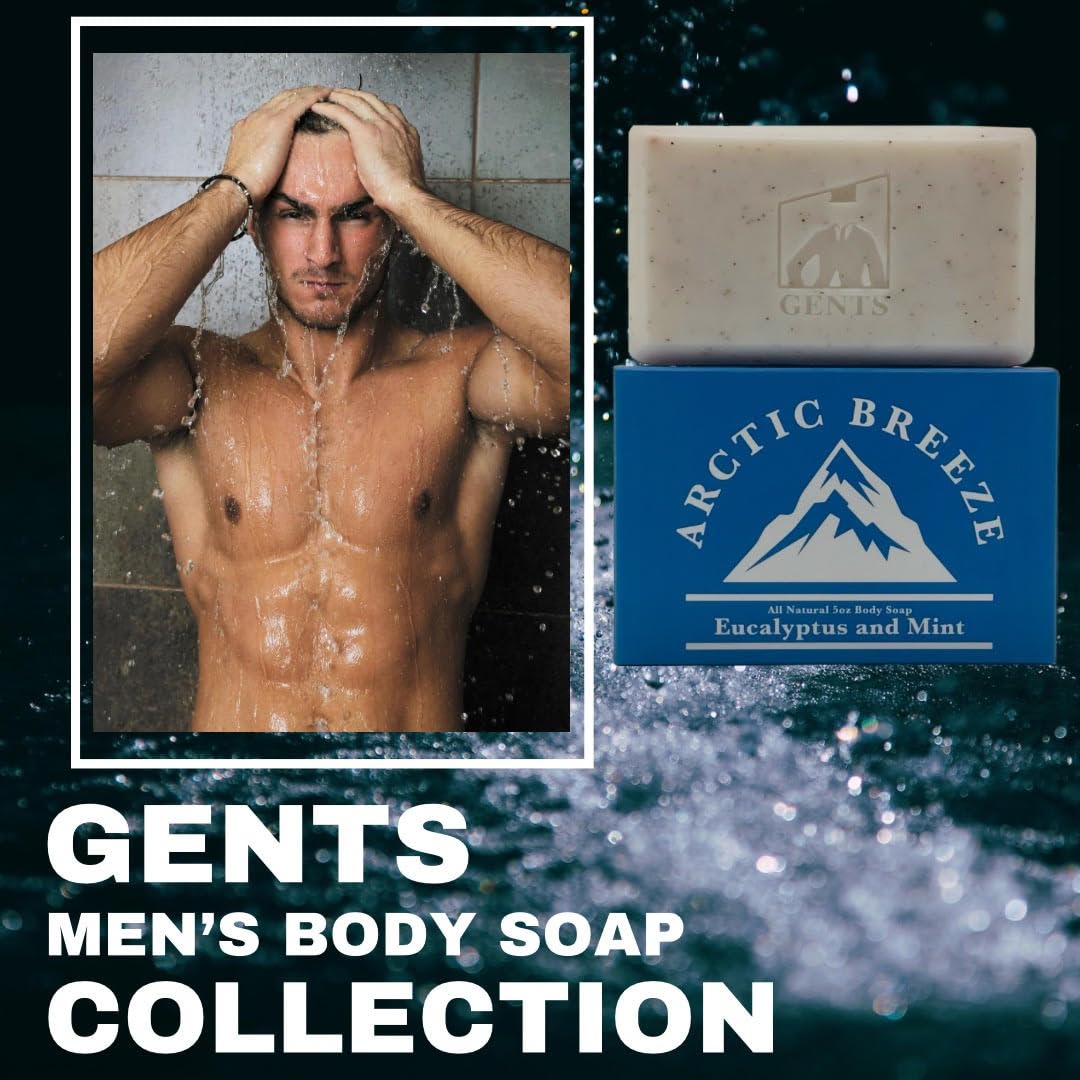 G.B.S Gents Variety Men's Body Soaps - Moisturizing Bar Soap for Men, Smell Fresh and Clean, Washing Hands & Body, All Skin Types for Bath and Shower Beauty & Personal Care G.B.S
