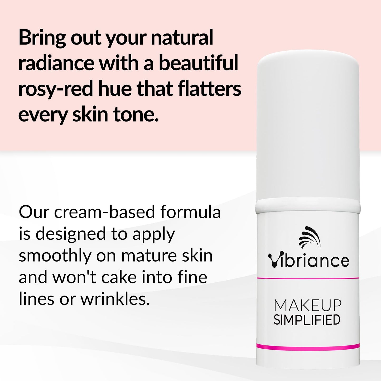 Vibriance Cream Blush Stick - All-in-One Blush, Lipstick, Contour for Mature Skin - Cheek Tint Creme Rouge - Makeup Simplified in Radiance Beauty & Personal Care Vibriance