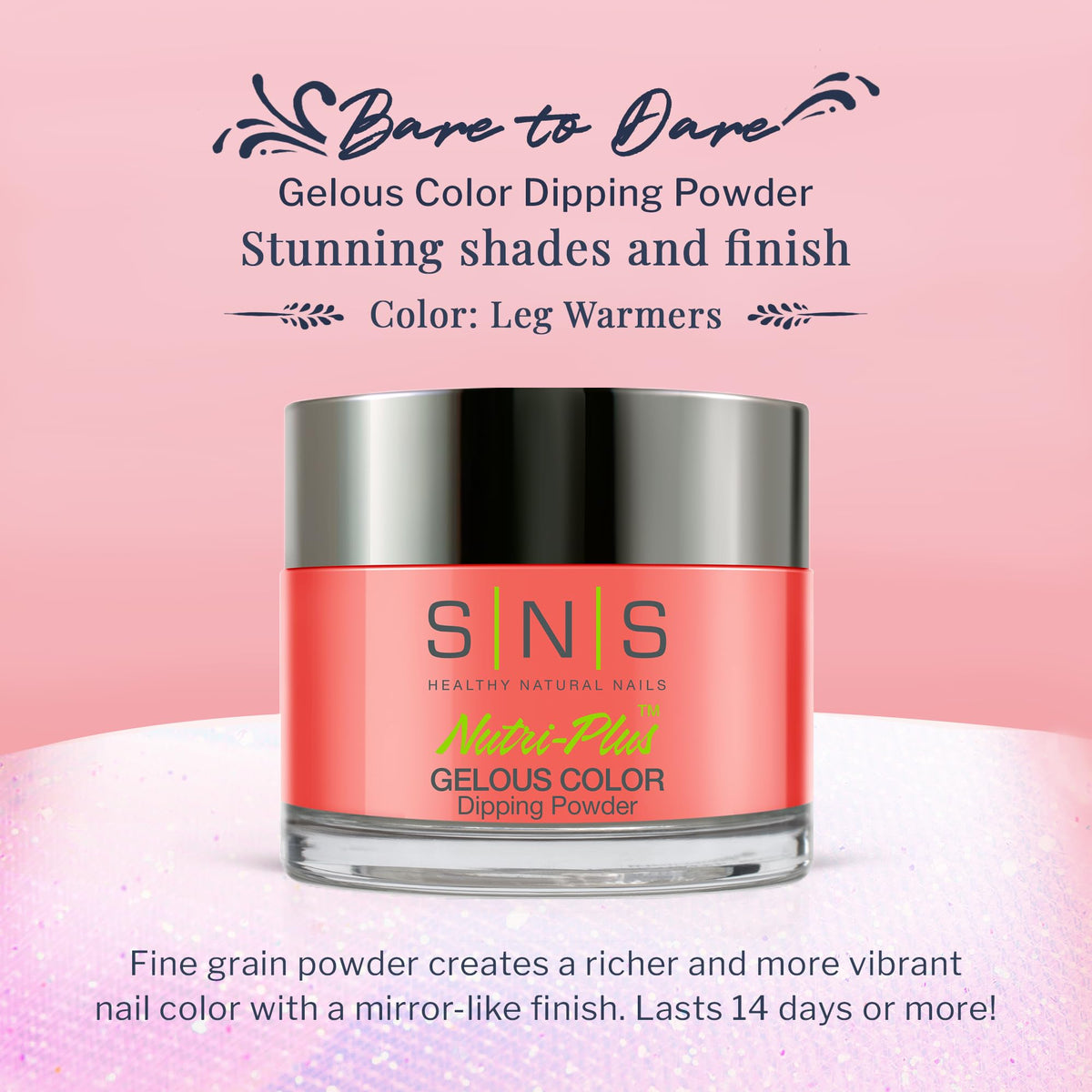 SNS Nail Dip Powder, Gelous Color Dipping Powder, Leg Warmers