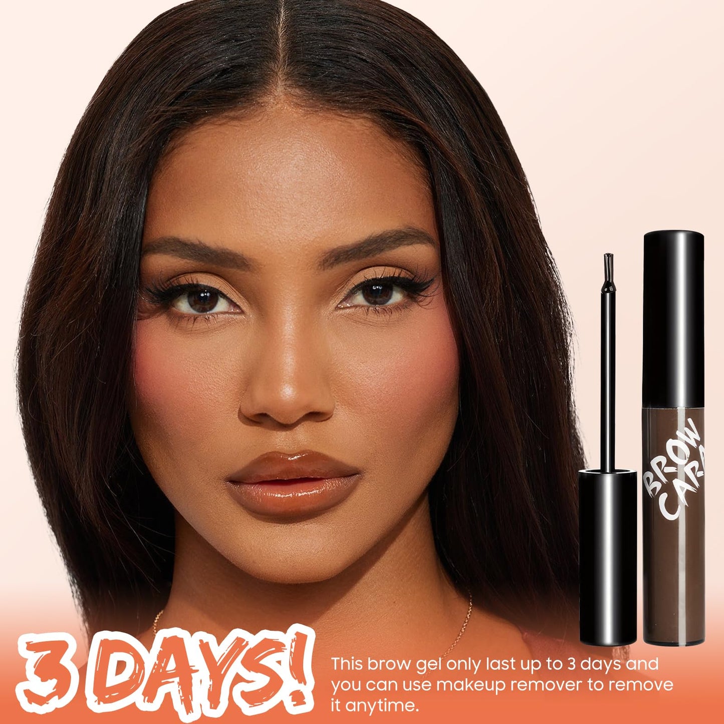 Anguishil Tattoo Peel Off Eyebrow Gel Tint - Brow Gel With Eyebrow Stencils, Long-lasting Waterproof Transfer-proof Eye Brow Tinting Kit For Fuller… Beauty & Personal Care Anguishil