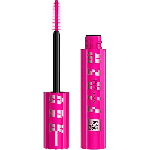 Maybelline Lash Sensational Firework Washable Mascara, Lengthening & Volumizing Mascara for up to 24HR wear, Blackest Black, 1 Count Beauty & Personal Care MAYBELLINE