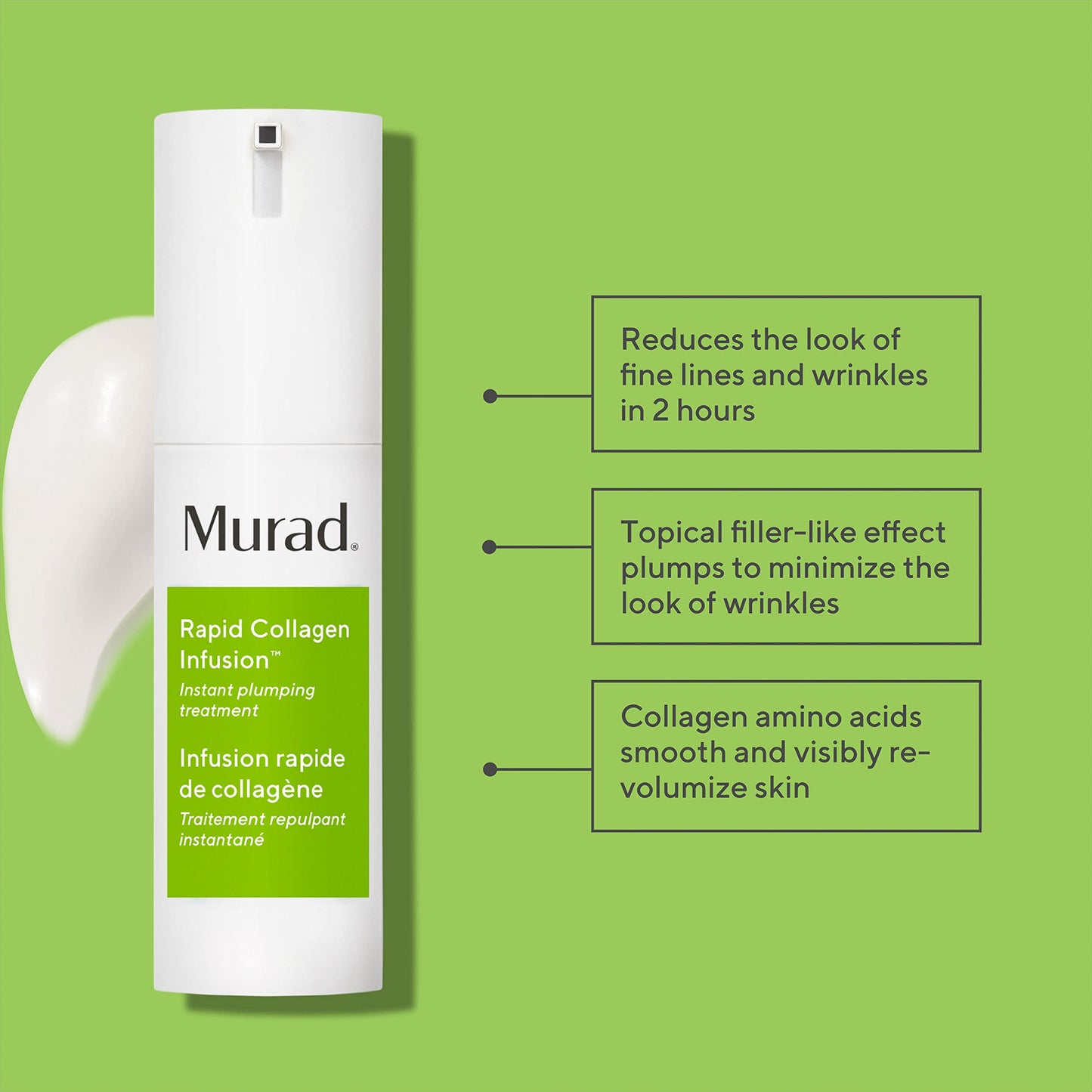 Murad Rapid Collagen Infusion - Anti-Aging Serum with Collagen Amino Acids & Winged Kelp Extract for Visible Wrinkle Reduction, Enhanced Skin Firmness Beauty & Personal Care Murad