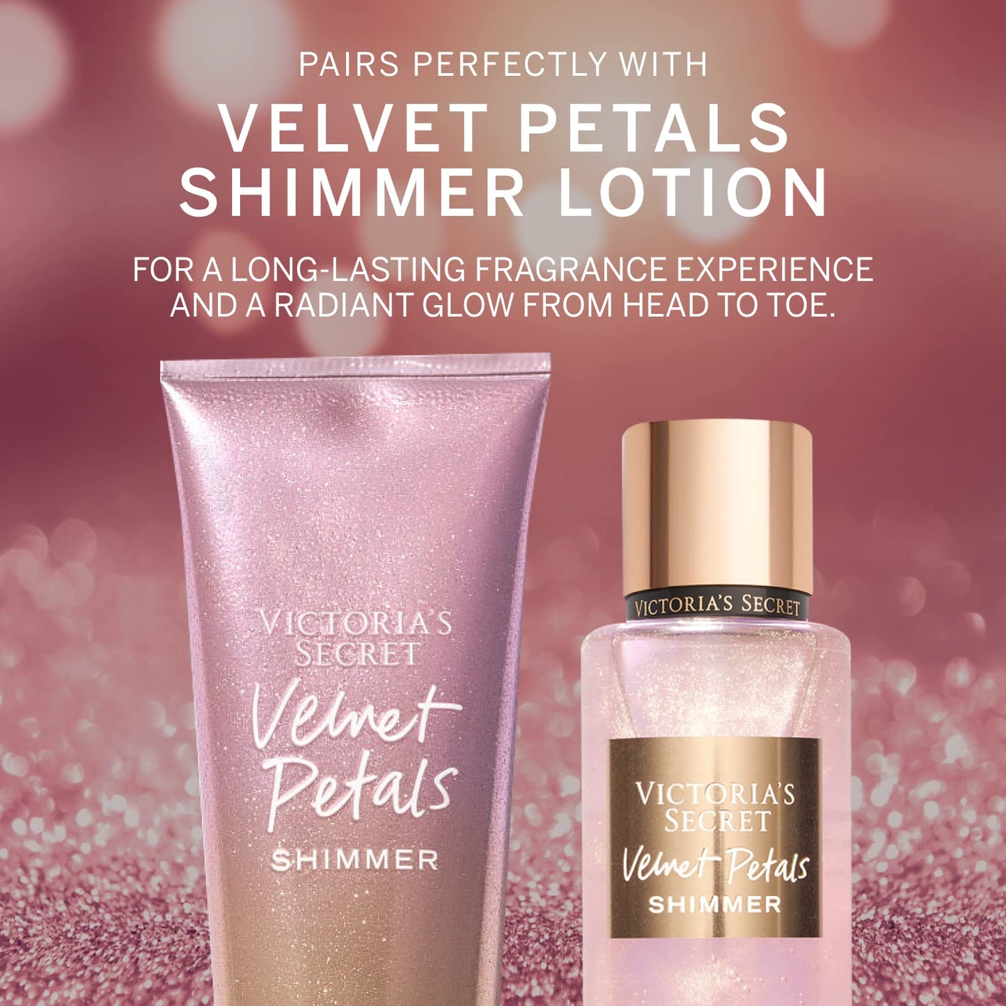 Victoria's Secret Velvet Petals Shimmer Body Mist for Women, Perfume with Notes of Blooms and Almond Glaze, Women's Spray, 250 ml / 8.4 oz Beauty & Personal Care Victoria's Secret