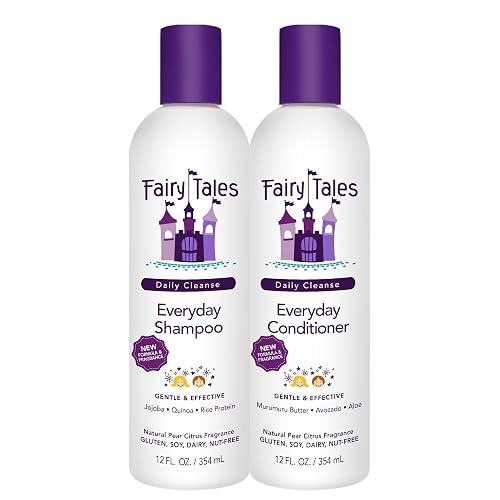 Fairy Tales Daily Cleanse Kids Shampoo and Conditioner | Sulfate Free and Dye Free for Girls and Boys | Natural Ingredients for Kids Skin, Tangle-Free Beauty & Personal Care Fairy Tales