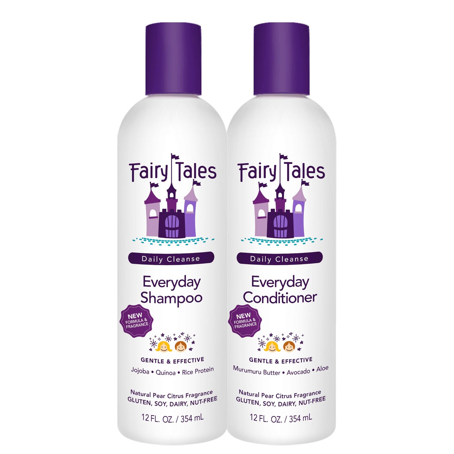 Fairy Tales Daily Cleanse Kids Shampoo and Conditioner | Sulfate Free and Dye Free for Girls and Boys | Natural Ingredients for Kids Skin, Tangle-Free Beauty & Personal Care Fairy Tales