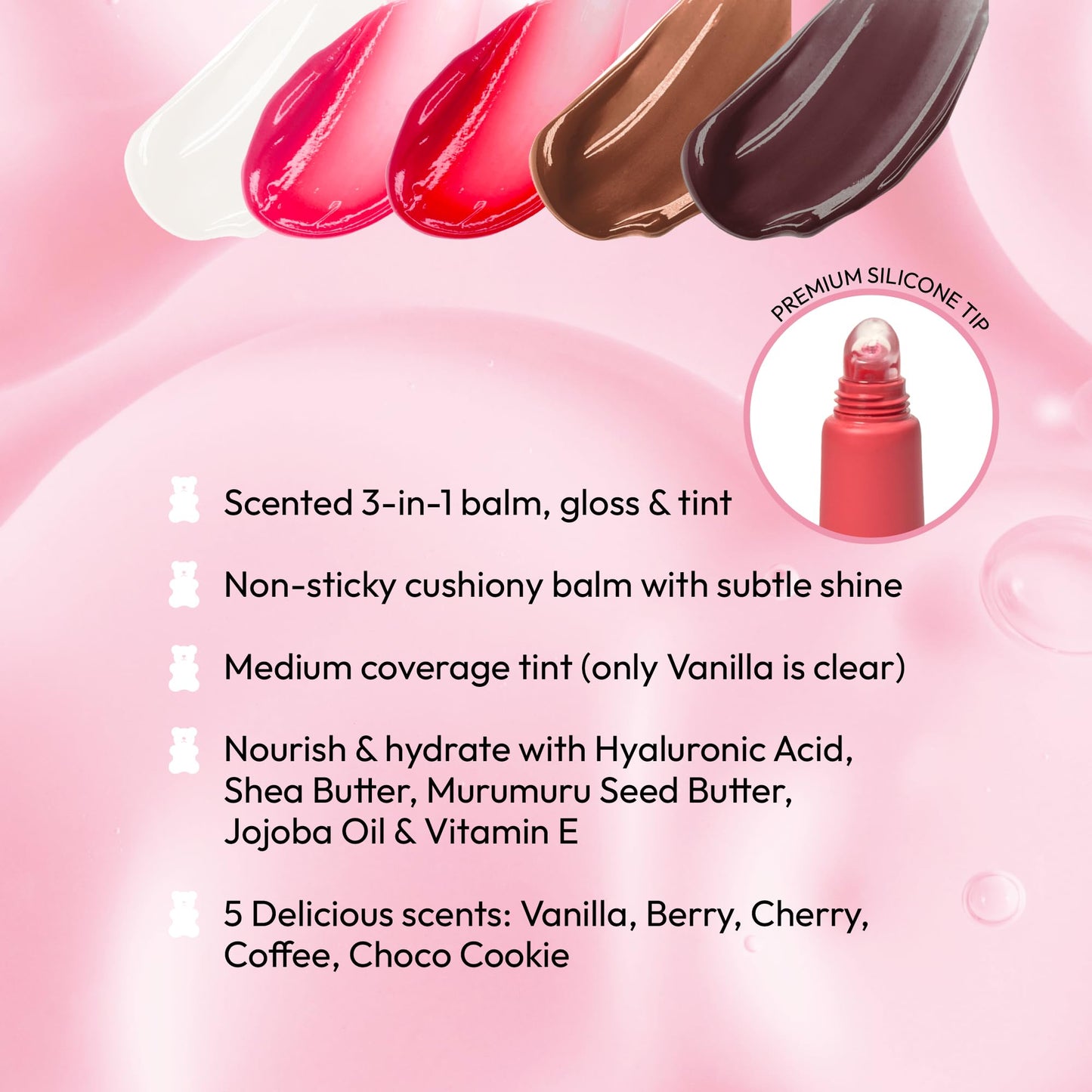 Ruby Kisses So Jelly Tinted Lip Balm, Hydrate & Non-Sticky Nourishing Lip Gloss Treatment, Glossy Finish, Hydrating Balm Buildable Customize Tint Beauty and Personal Care Ruby Kisses