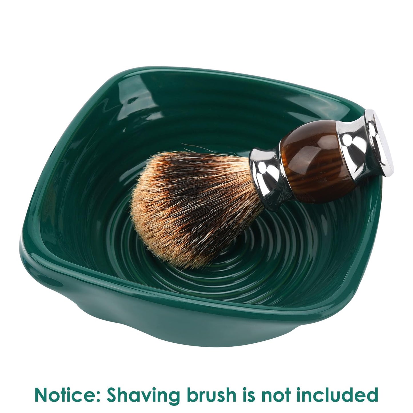 Linkidea Ceramic Shaving Bowl, Wide Mouth Lathering Mug with Spiral Texture for Men's Wet Shave, Heavy Duty Lather Cup for Soap & Brush, Traditional Beauty and Personal Care Linkidea