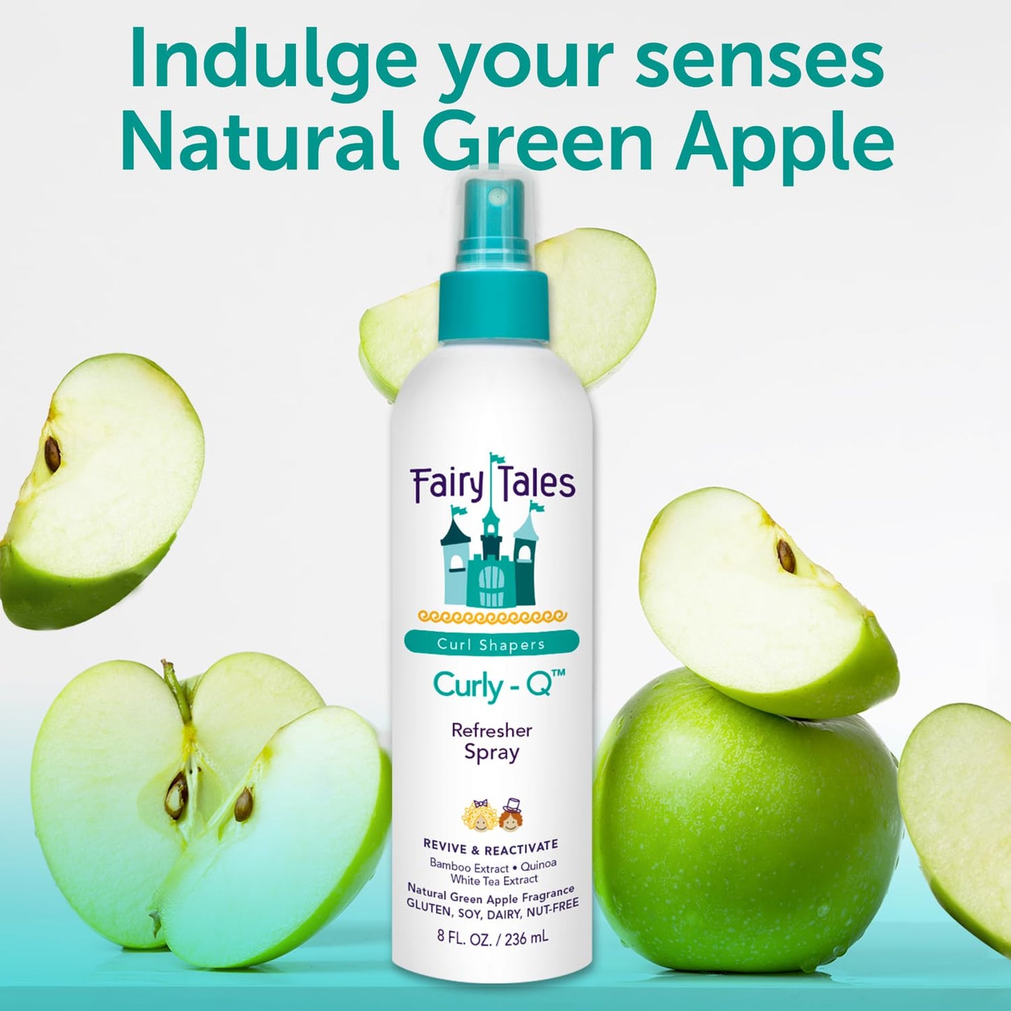 Fairy Tales Curly-Q Curl Refresher for Kids - Lightweight Spray to Define Curls, Add Bounce and Reduce Frizz - 8oz Beauty and Personal Care Fairy Tales