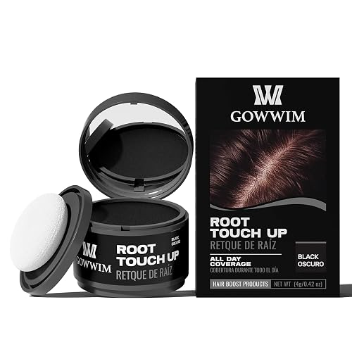 Hairline Powder (Black) Hair Color Shadow, Instantly Cover Gray Hair, Touch-Up for Thin Hair - 4g Beauty & Personal Care gowwim
