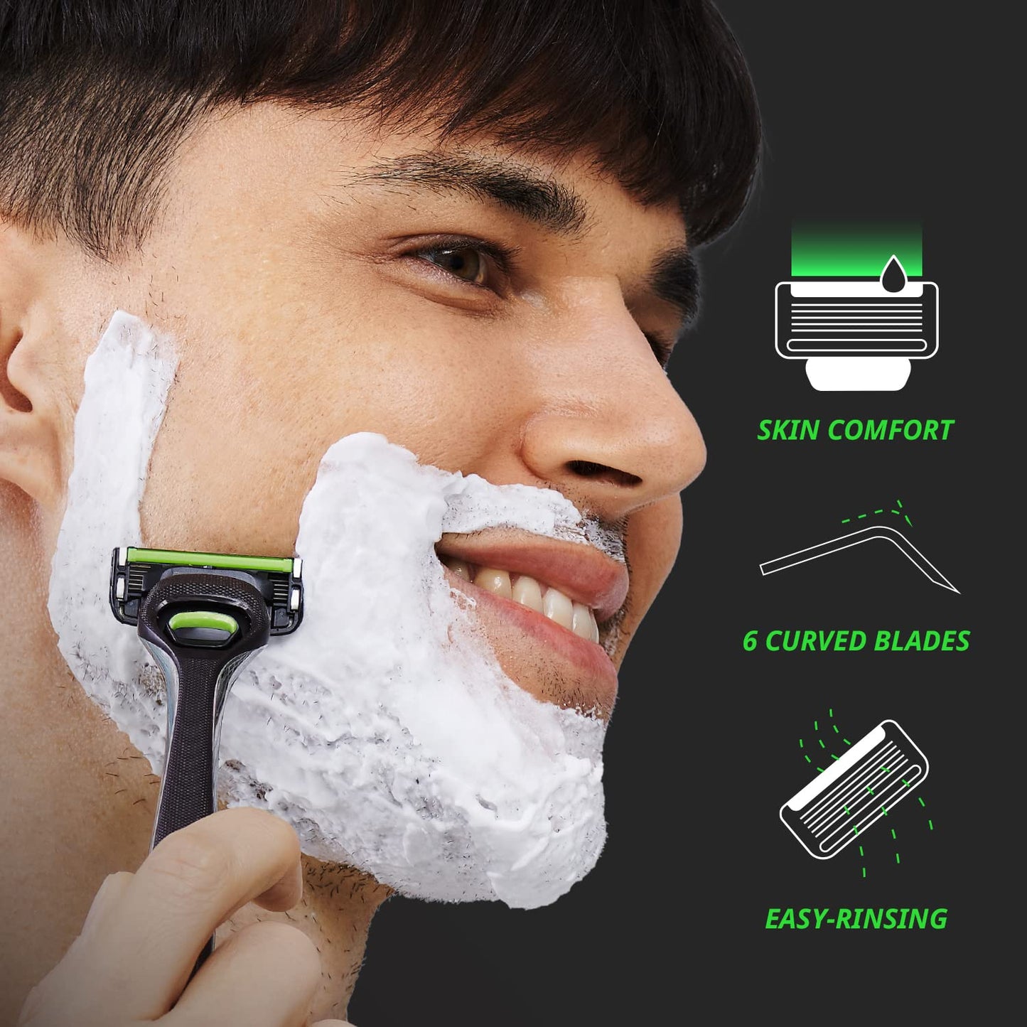 DORCO Pace 6 Pro - Six Blade Razor System with Trimmer - 12 Pack Refill (No Handle) Beauty and Personal Care DORCO
