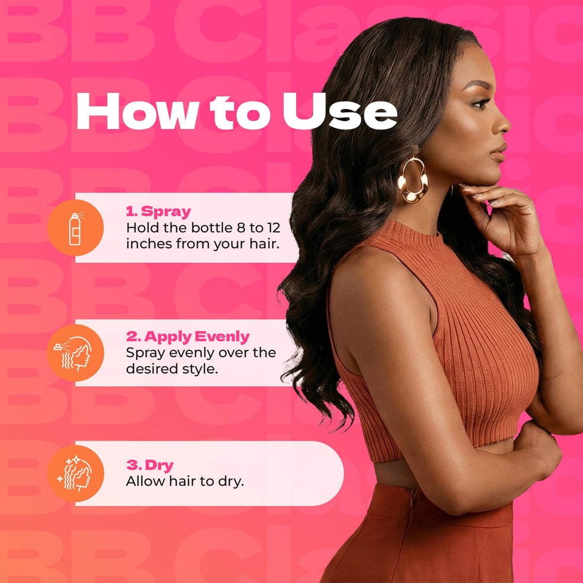 Bronner Bros Pump It Up Styling Spritz Gold 80% - Fast-Dry Hair Spray Extra Hold with Vitamin B5 & Silk Protein - Maximum Hold Finishing Spritz Beauty & Personal Care Bronner Bros