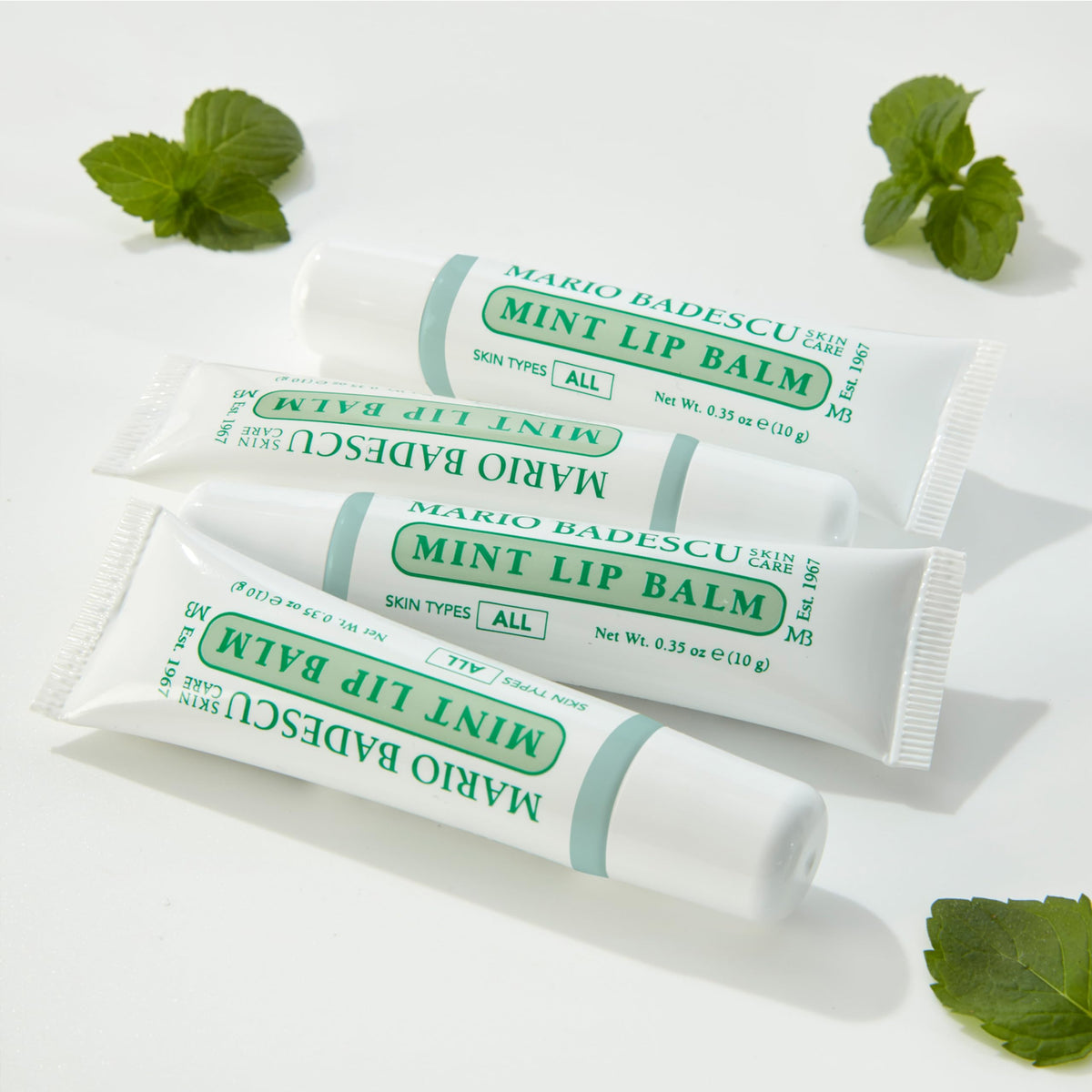 Mario Badescu Moisturizing Mint Lip Balm for Dry Cracked Lips, Infused with Coconut Oil and Shea Butter, Ultra-Nourishing Lip Care Moisturizer Beauty & Personal Care Mario Badescu