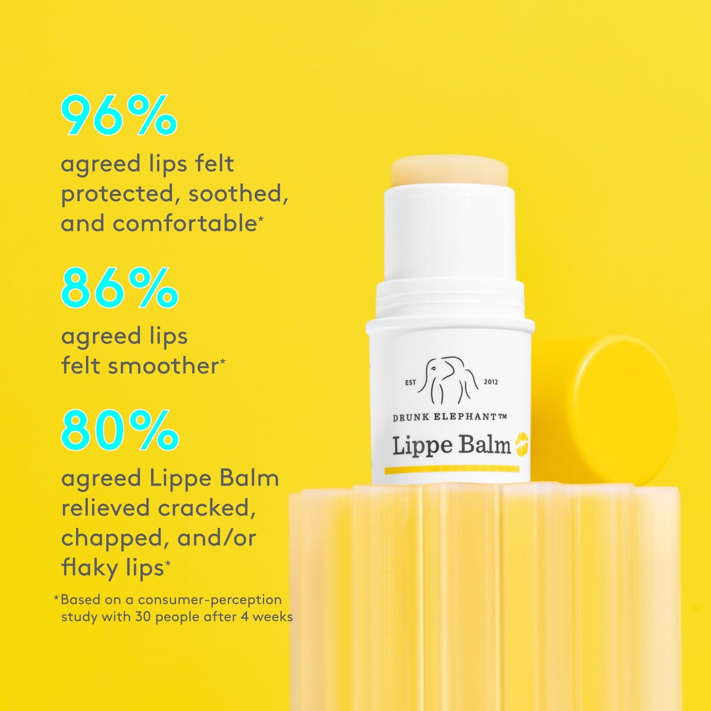 Drunk Elephant Lippe Balm - 3.7 g/.13 oz - Nourishing Lip Balm - Clean Clinical Skincare - Cruelty-Free - Dermatologist-Tested - Free of Essential Beauty & Personal Care Drunk Elephant