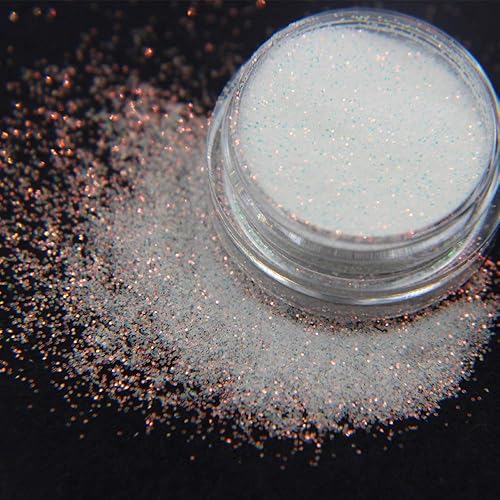 10g 0.2mm Shimmer White Rainbow Nail Glitter Holographic Shining Sugar Nail Glitter Candy Coat Powder Sugar Coating Effect Powder Nail Pigment Powder Beauty & Personal Care Bellecrey