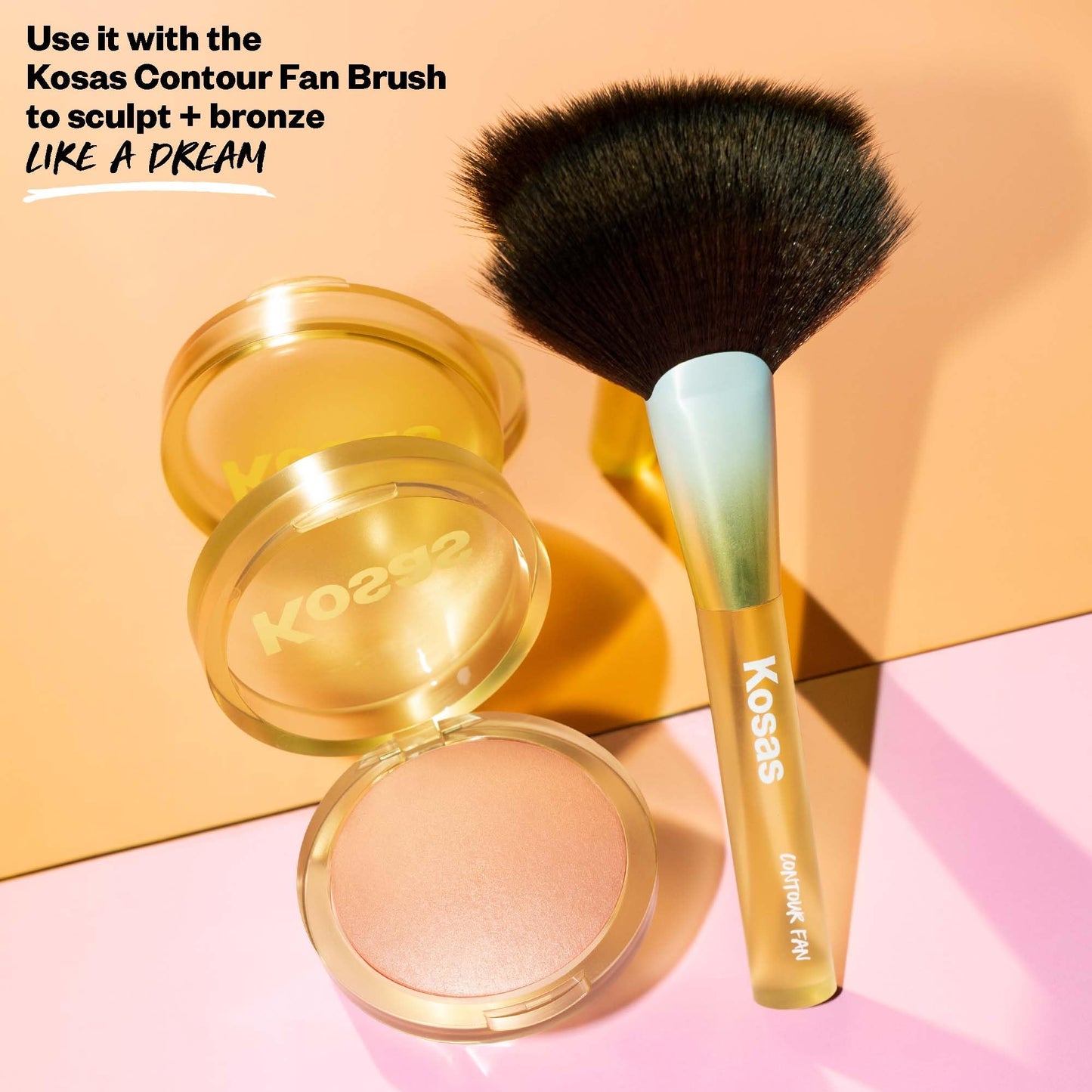 Kosas The Sun Show Glowy Warmth Baked Bronzer - Talc-Free Powder Bronzer for Face, Buildable Color, Natural Glow, Lightweight Finish, Waves Beauty & Personal Care Kosas
