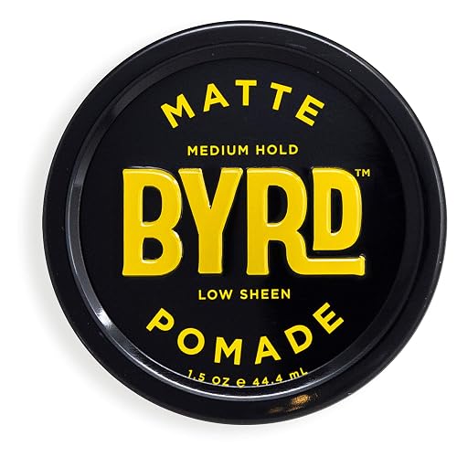 BYRD Matte Pomade 1-Pack - Medium Hold, Matte Finish, Add Texture and Sculpt, Safe for All Hair Types, 1.5 Oz (One Pack) Beauty & Personal Care BYRD Hairdo Products