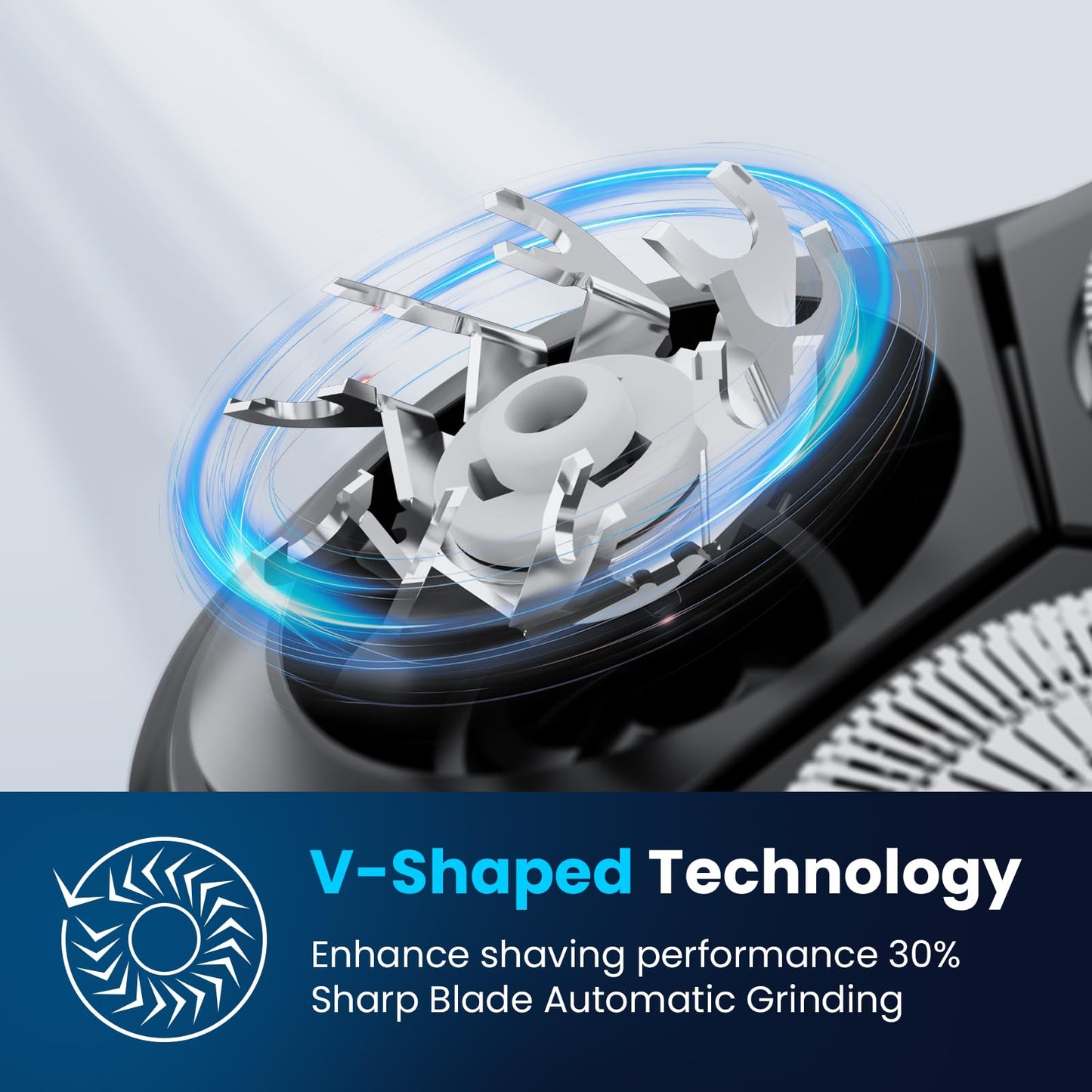 Electric Razor for Men Waterproof: Upgraded Rechargeable IPX7 Waterproof Shaver, Perfect for Men with Sensitive Skin and Travelers with Pop-Up Beauty and Personal Care Phisco