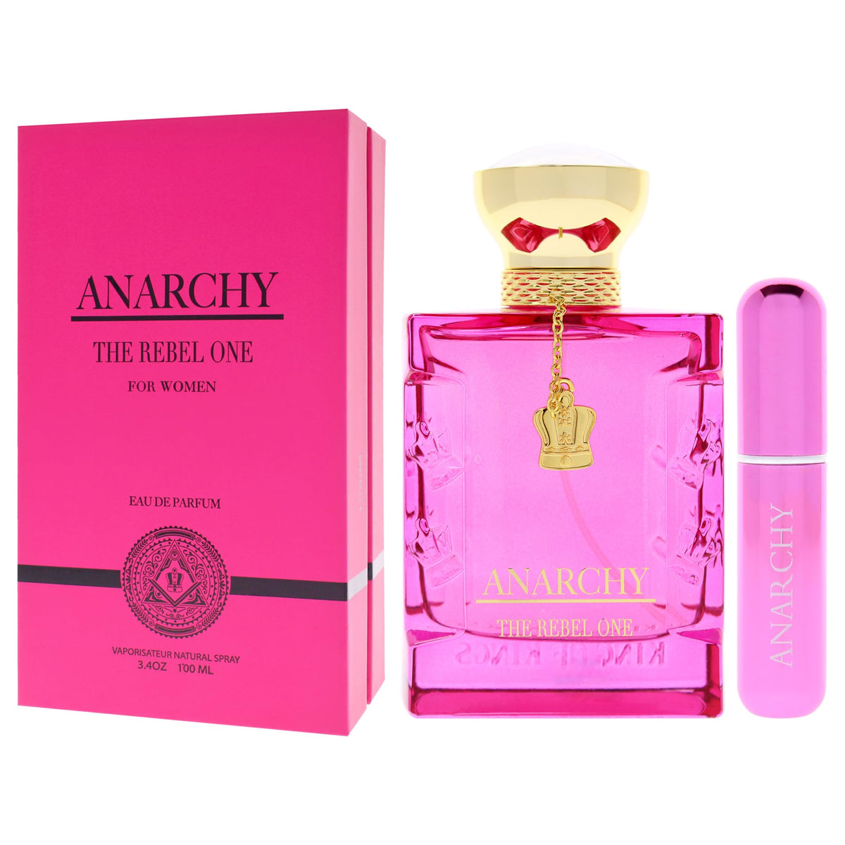 king of kings The Rebel One Women's Eau de Parfum, 3.4 fl oz, Floral Vanilla Fragrance